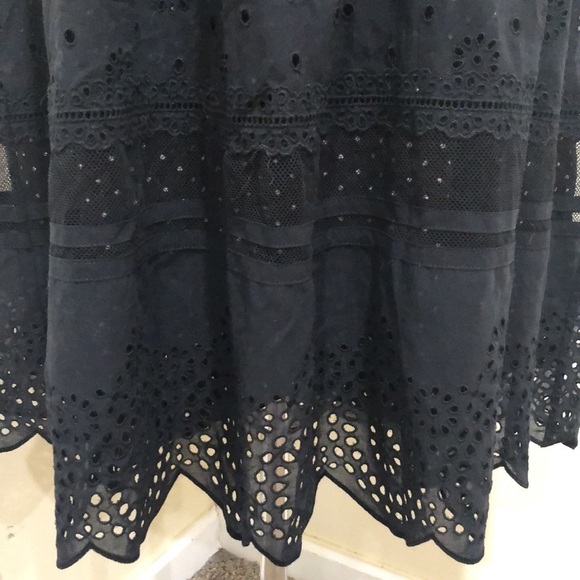 Marc by Marc Jacobs Eyelet Skirt Size 8 Black Polka Dot - Picture 3 of 8